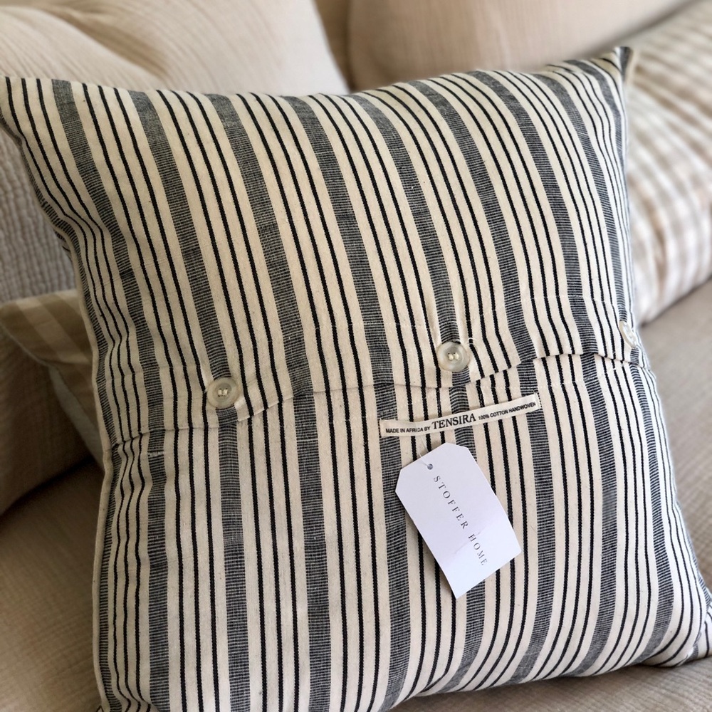 NWT Stoffer Home Linen Throw Pillow Decorative Pillow - Picture 4 of 5